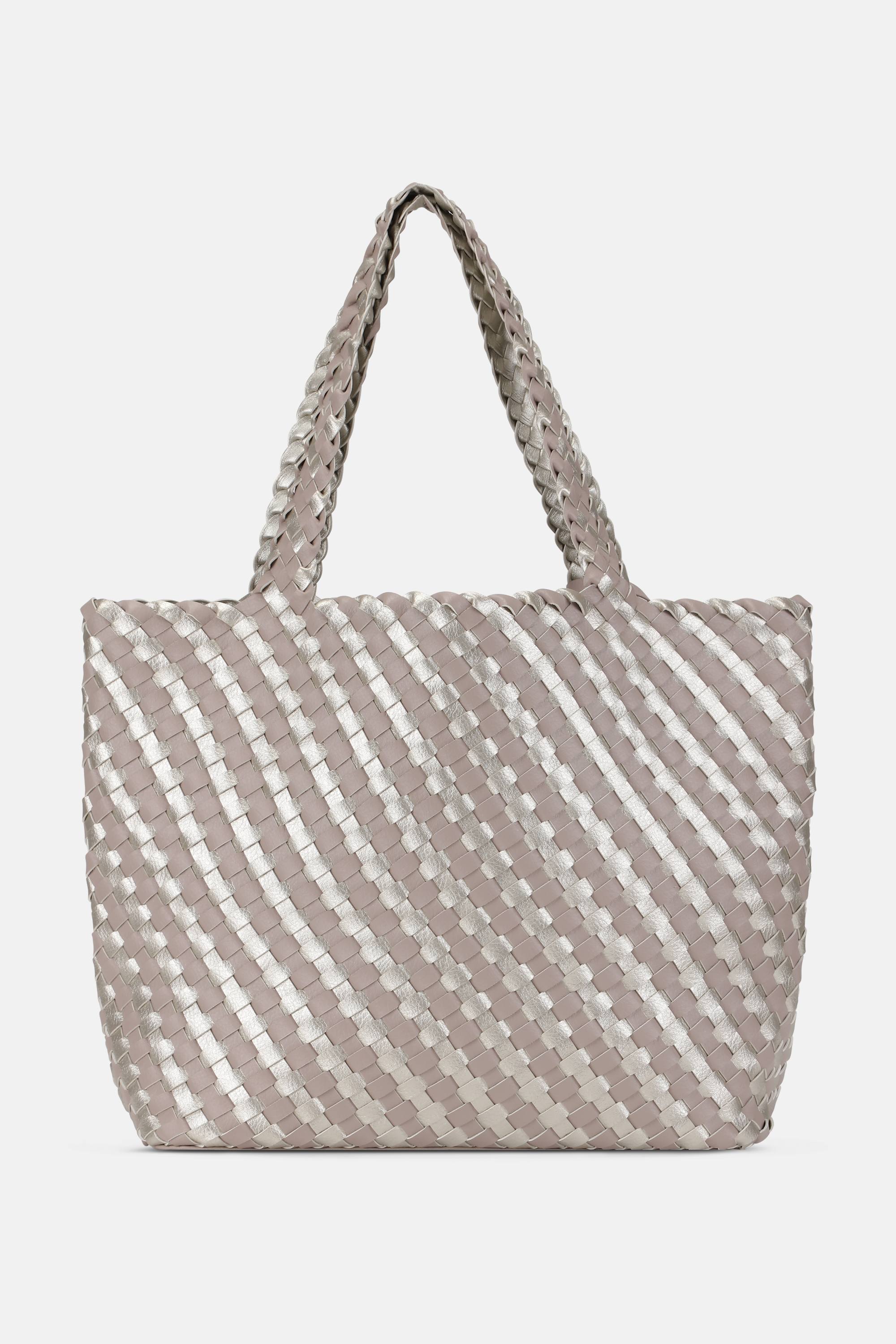 Tote Bag Trenzado - Atmosphere Platin